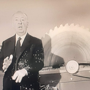 Alfred Hitchcock stone cutting machine